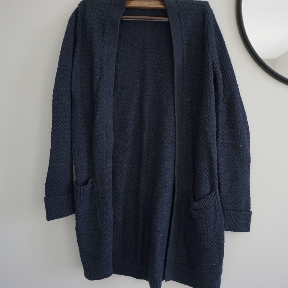 A&F athletic casual cardigan sweater